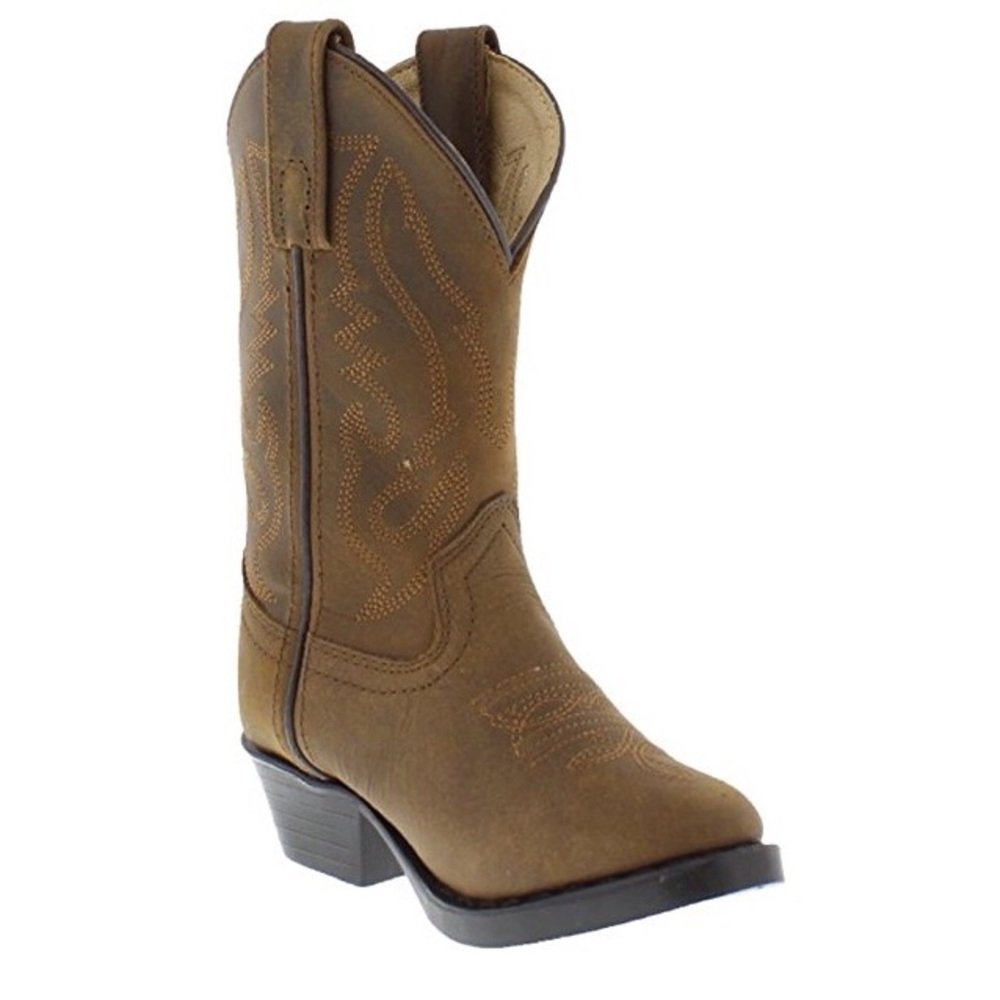 Little Girls Smokey Mountain Leather Cowboy Boots